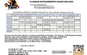 Planning et Tarifs 2022-2023