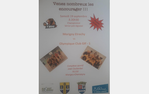 Championnat Pré-Région de Retour à Morigny