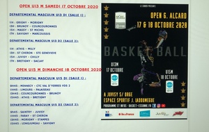 J1: U15M D2 à l’Open U13/U15