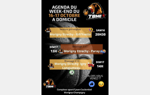 Agenda Week-end du 16-17 octobre 2021